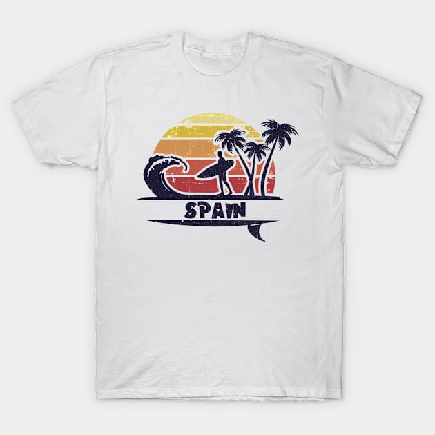 Spain surf beach. Perfect present for mom mother dad father friend him or her T-Shirt by SerenityByAlex